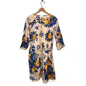 Super Hakka | Floral Button Down Dress